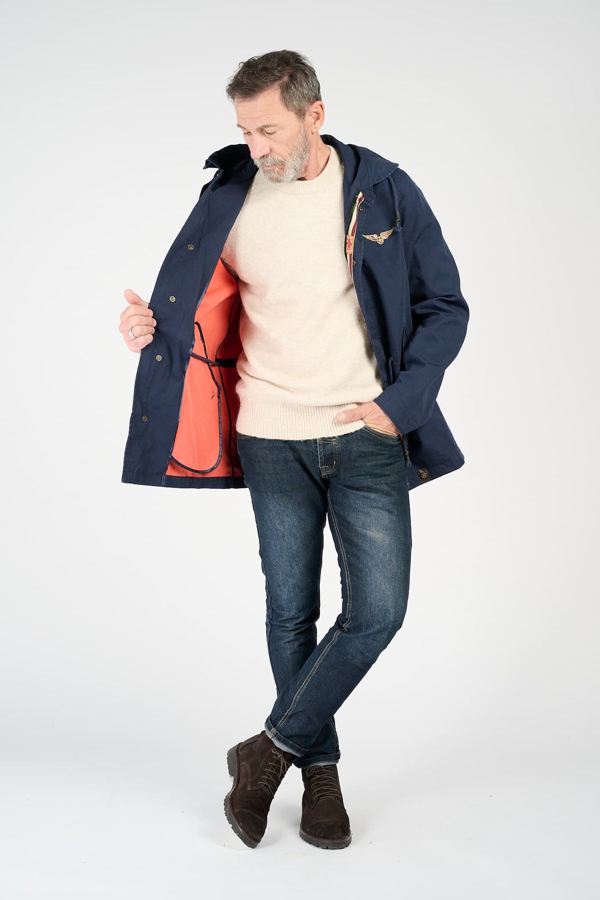 Langer Herrenparka man Barone firenze - 8