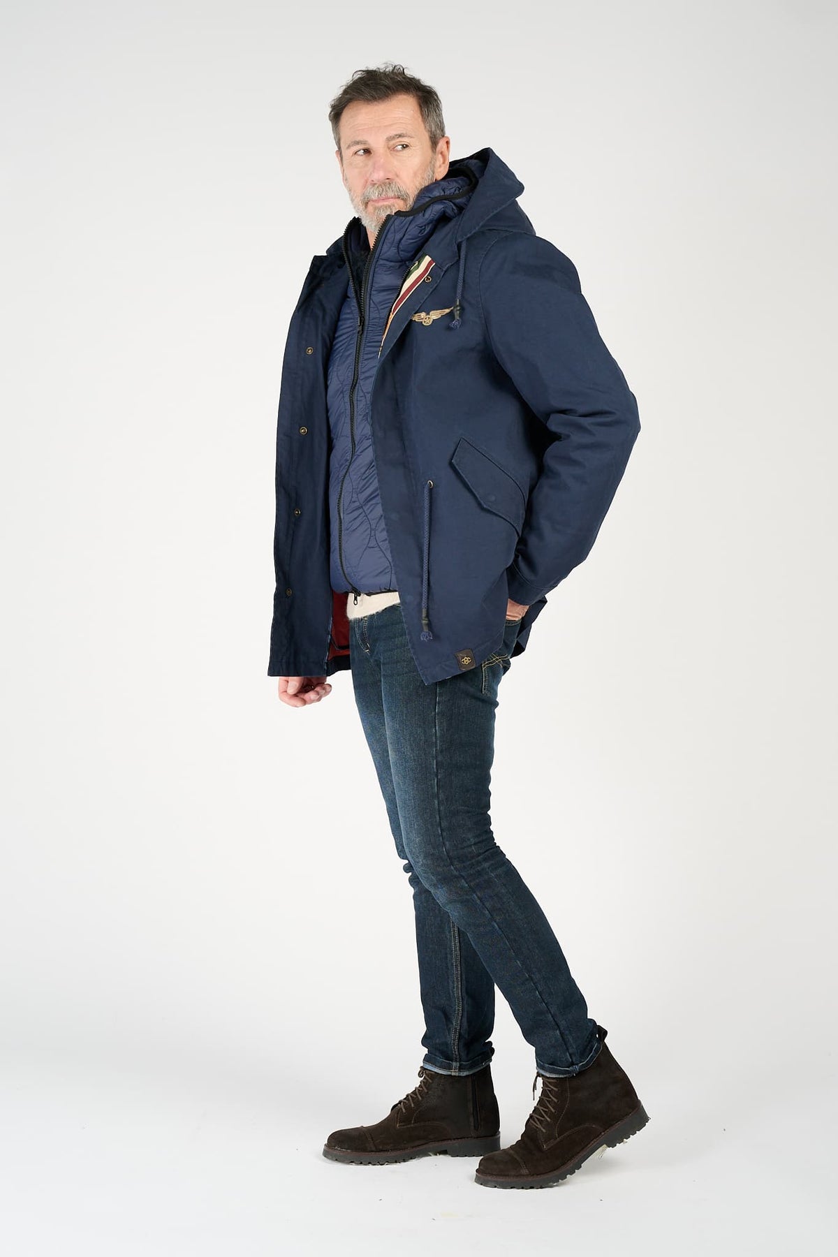 Langer Herrenparka man Barone firenze - 4