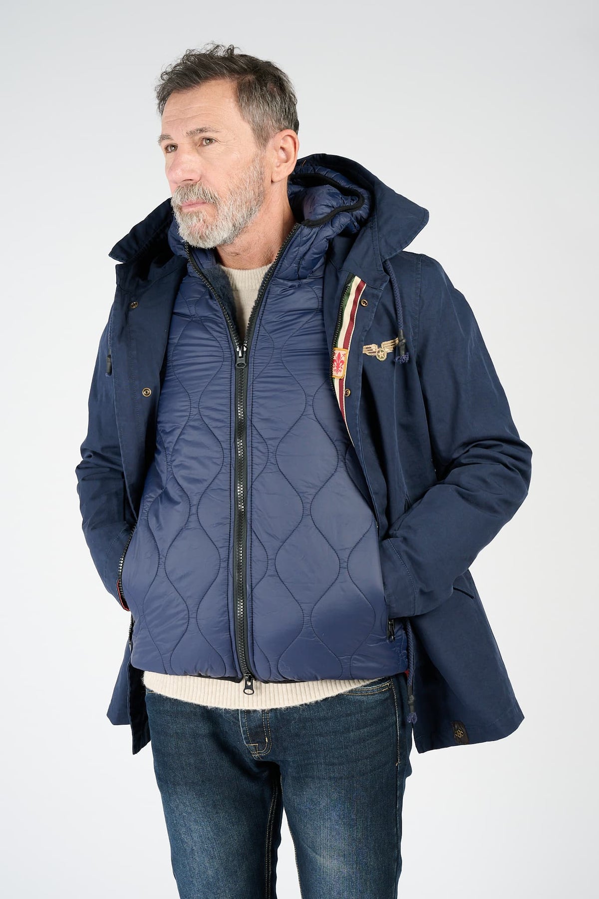 Langer Herrenparka man Barone firenze - 3