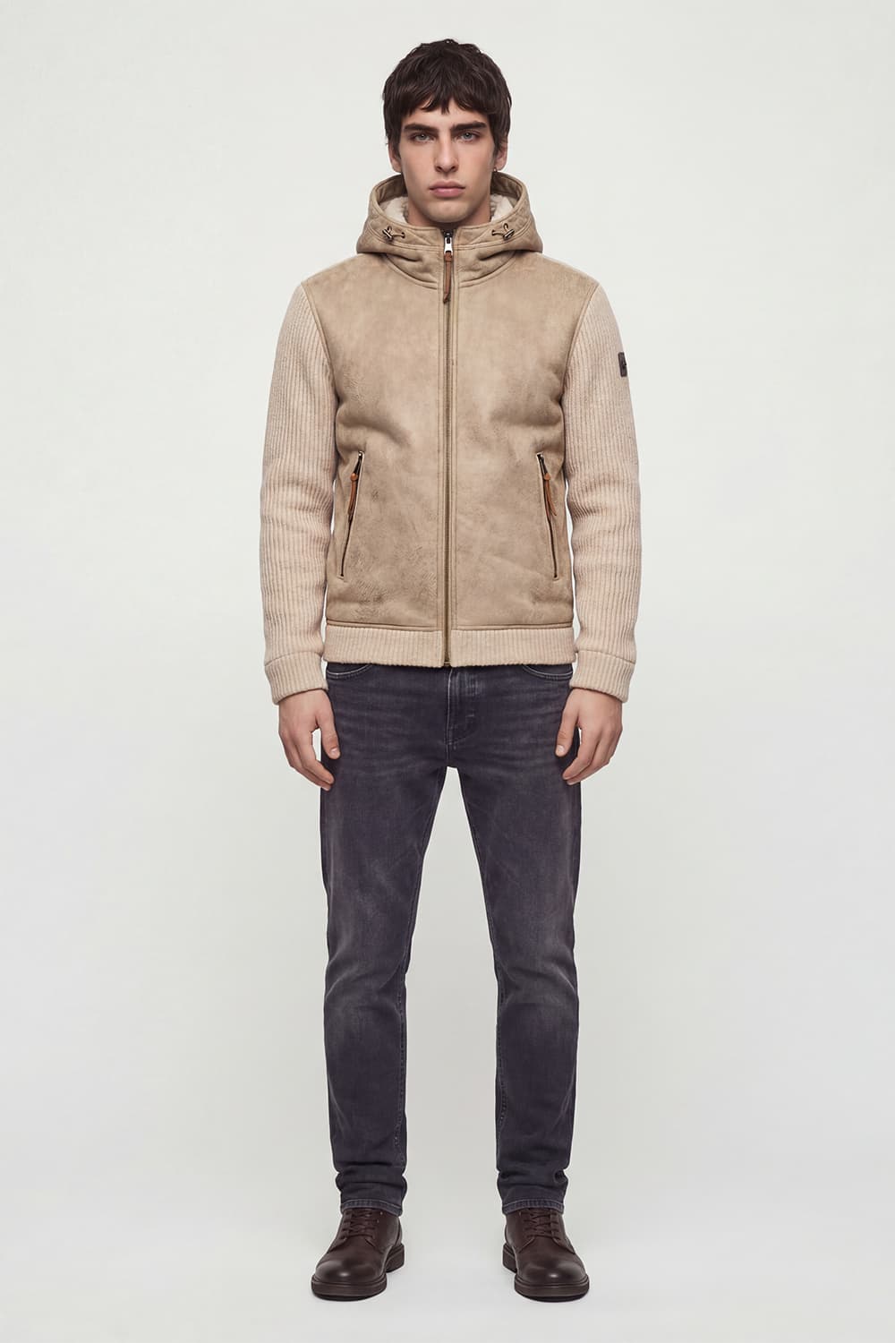 ZWEIREIHIGER MANTEL AUS KASCHMIR-MISCHUNG FÜR HERREN