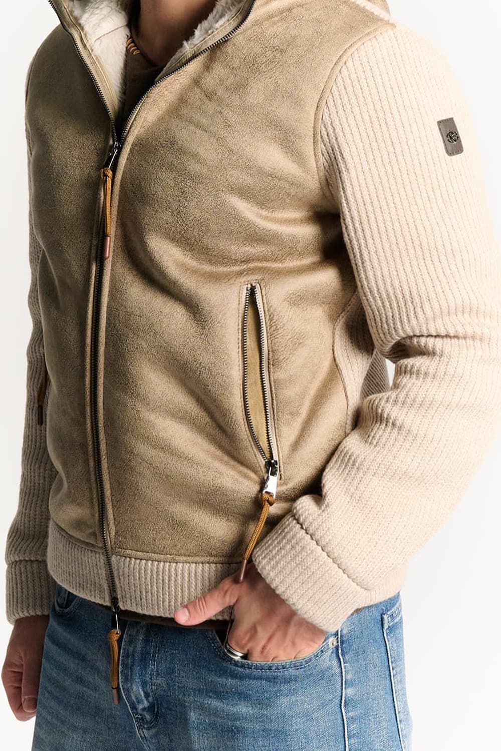 ZWEIREIHIGER MANTEL AUS KASCHMIR-MISCHUNG FÜR HERREN