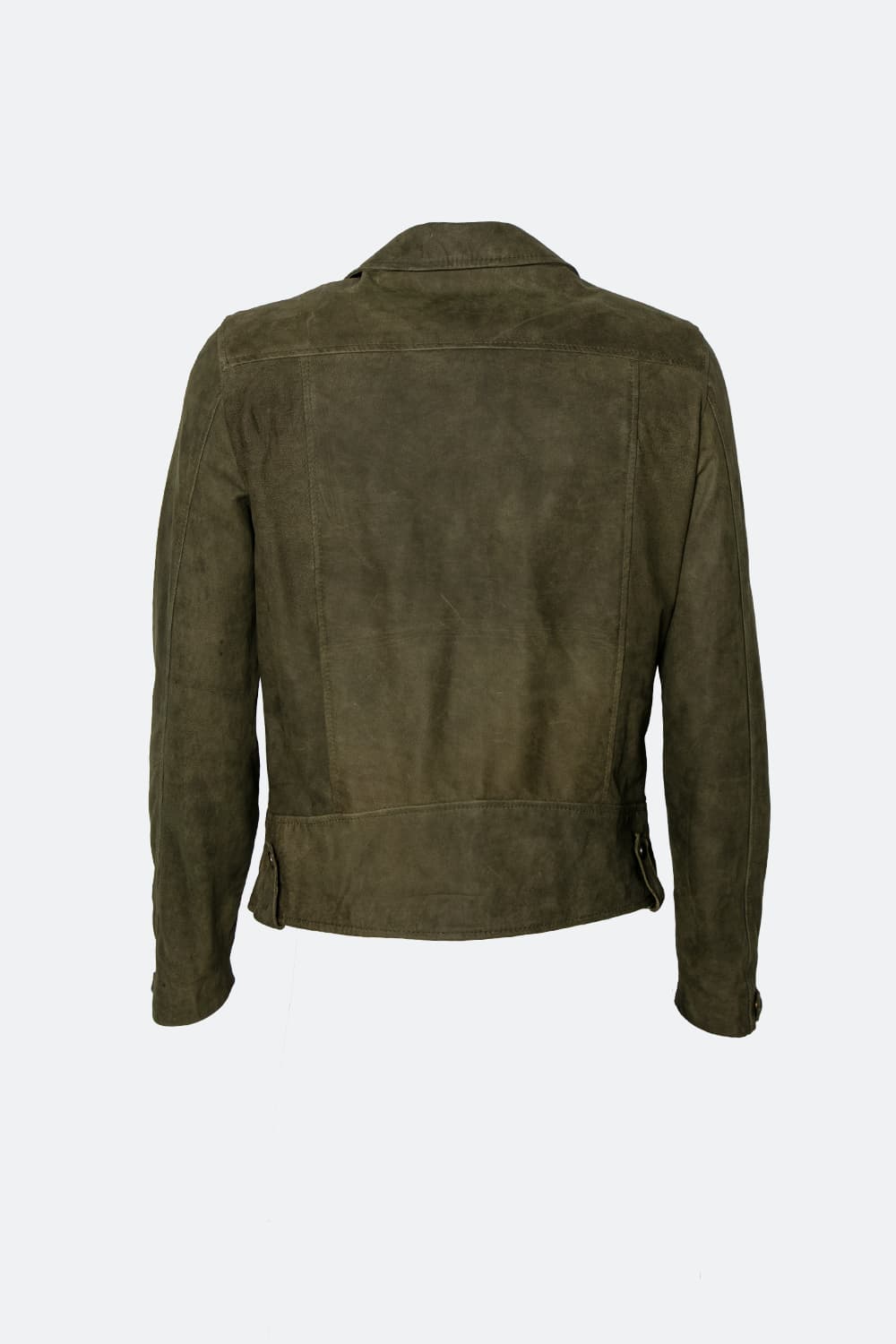 Ale oleato verde giacca uomo 100% vera pelle Made in Italy - Barone Firenze