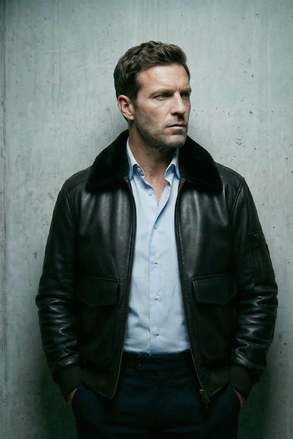 Giacca Aviatore pelle Nero 100% vera pelle Made in Italy - Barone Firenze