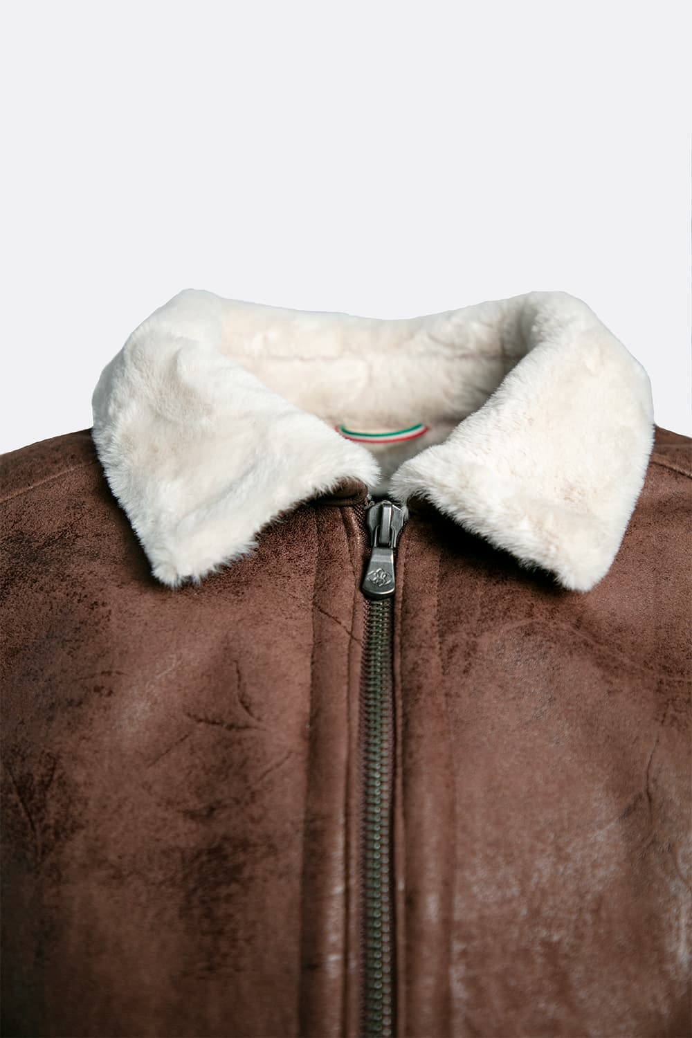 Giacca Aviatore Uomo Testa di Moro Shearling Style - Barone Firenze