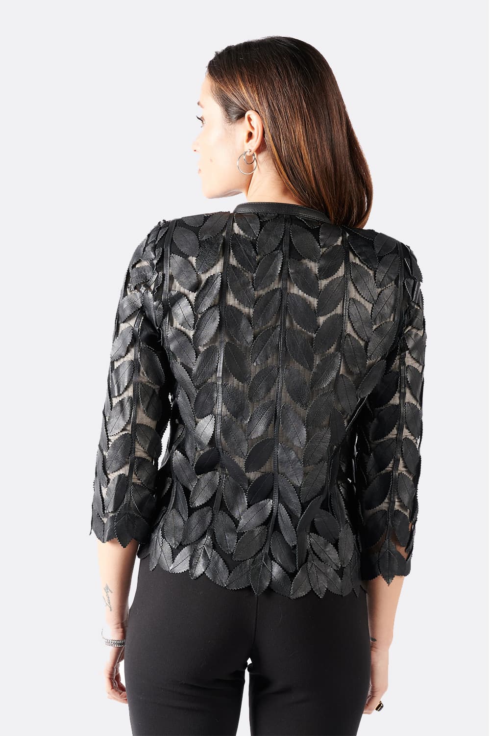 Blätter-Jacke donna Barone firenze - 6