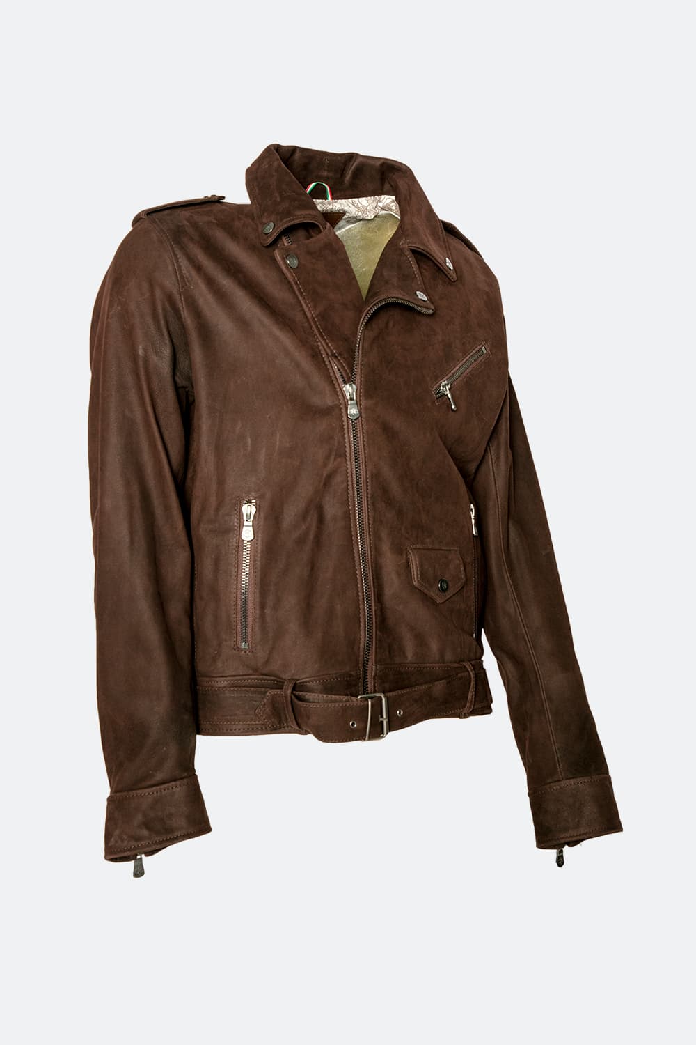 Chiodo Uomo Oleato giacca 100% vera pelle Made in Italy - Barone Firenze