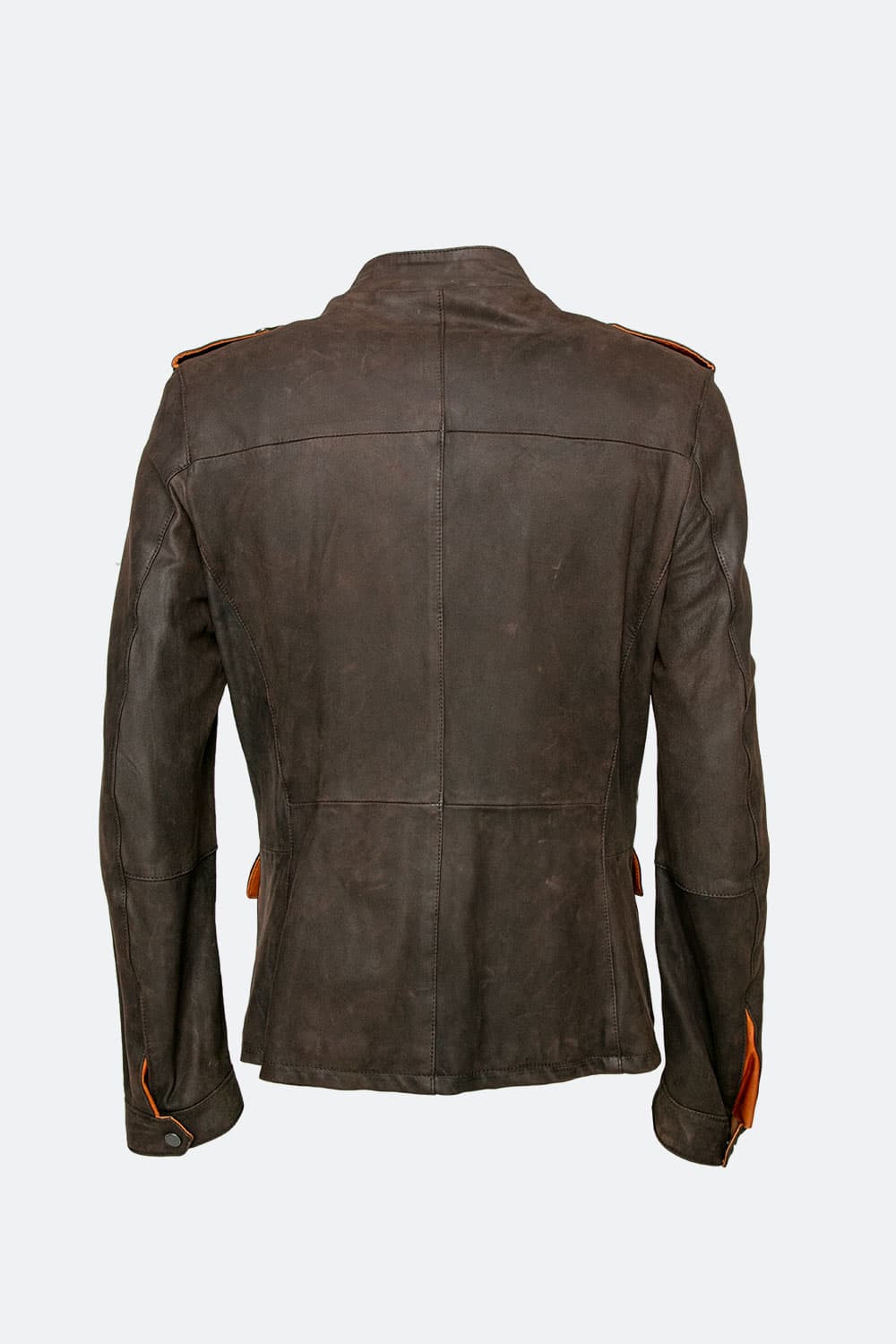 Francesco Oleato Sahariana Testa di Moro giacca uomo 100% vera pelle Made in Italy - Barone Firenze