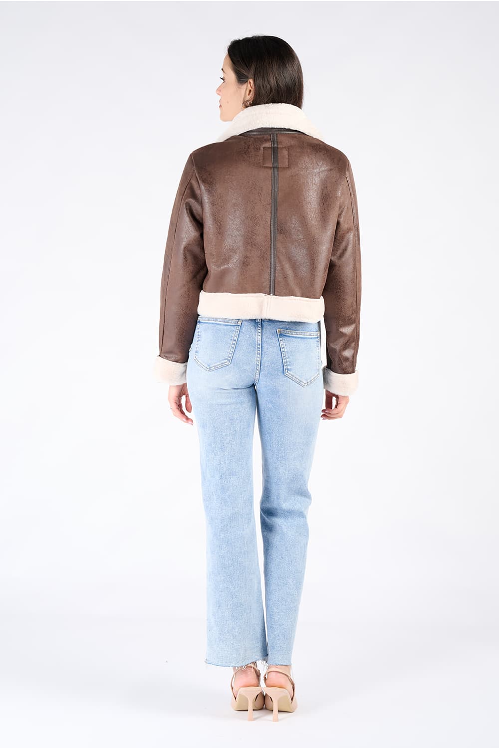 Ginevra Shearling Style giacca donna Made in Italy - Barone Firenze