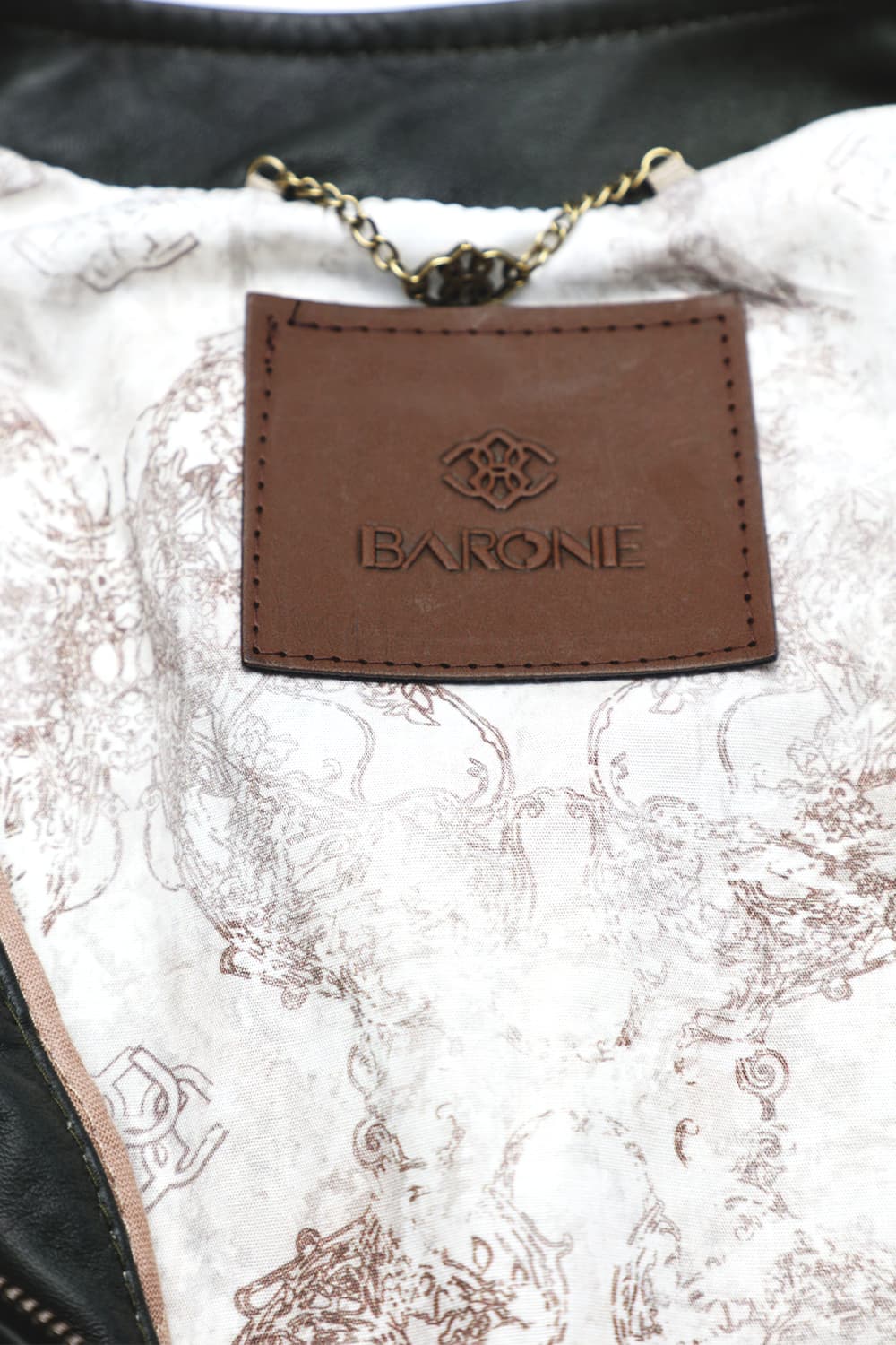 Irene Lungo Verde Giacca 100% vera pelle Made in Italy - Barone Firenze