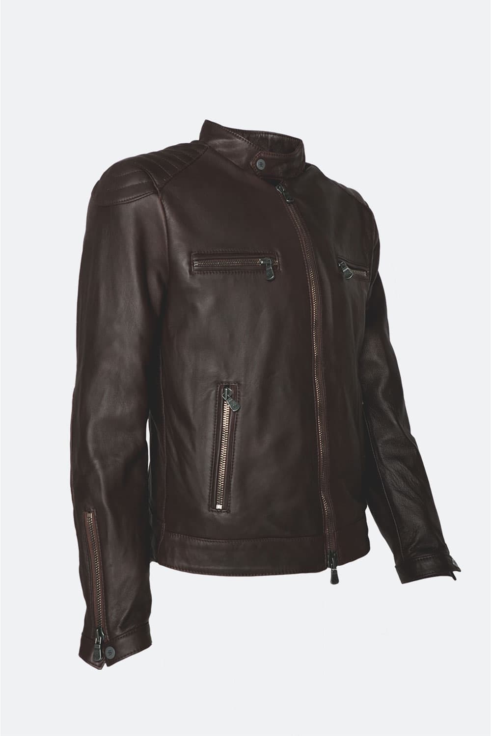 Michele Giacca di Pelle con Impunture 100% vera pelle Made in Italy - Barone Firenze