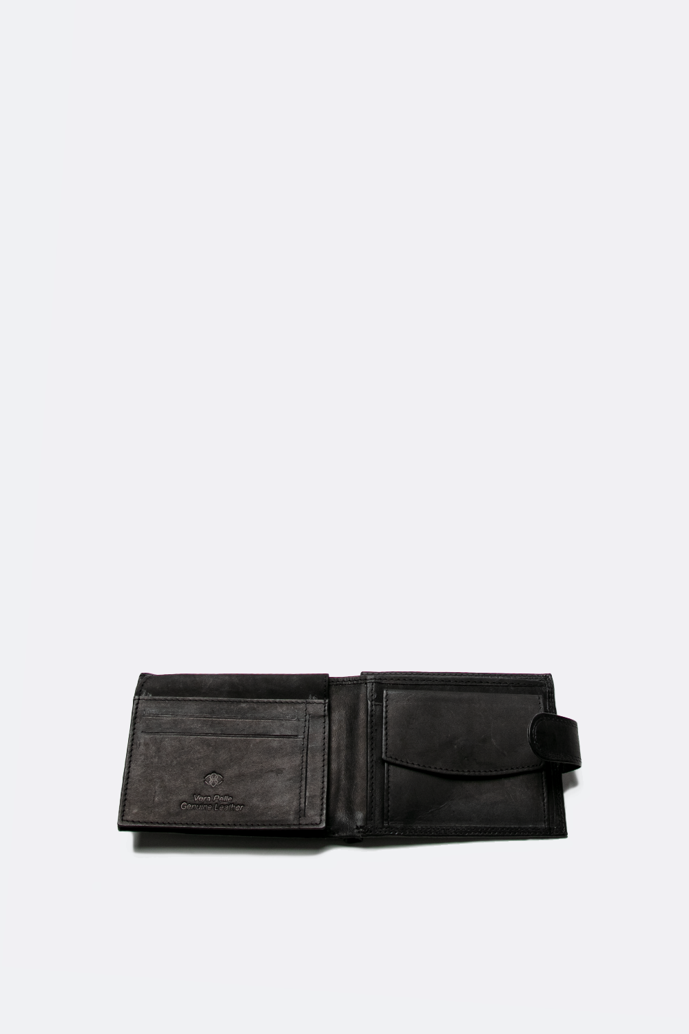 Oiled Wallet with Button