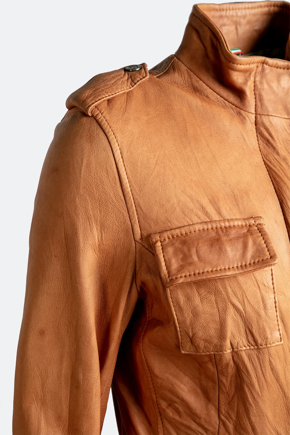 Tushna Vintage giacca donna 100% vera pelle Made in Italy - Barone Firenze