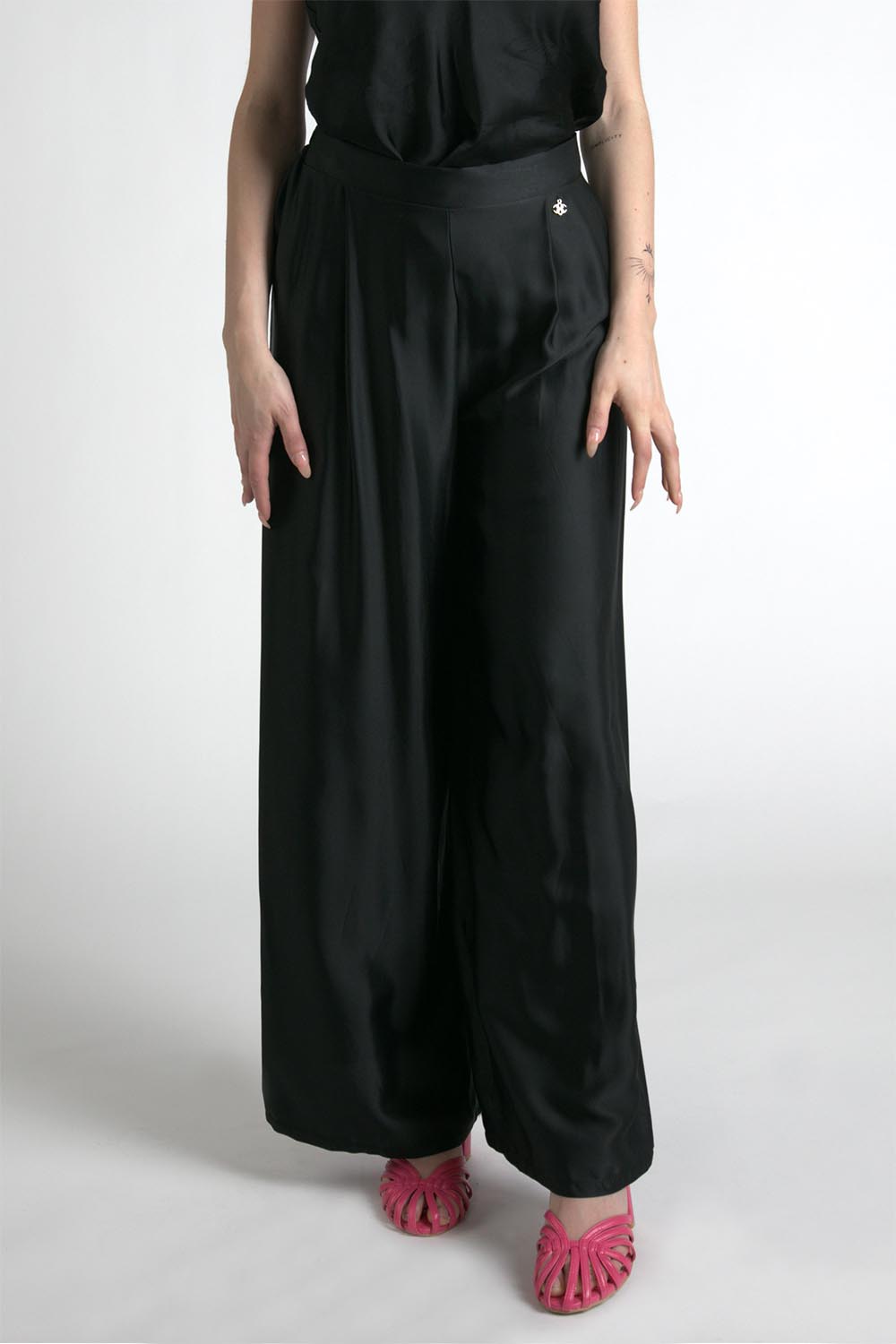 PANTALONE A PALAZZO NERO - Barone Firenze #