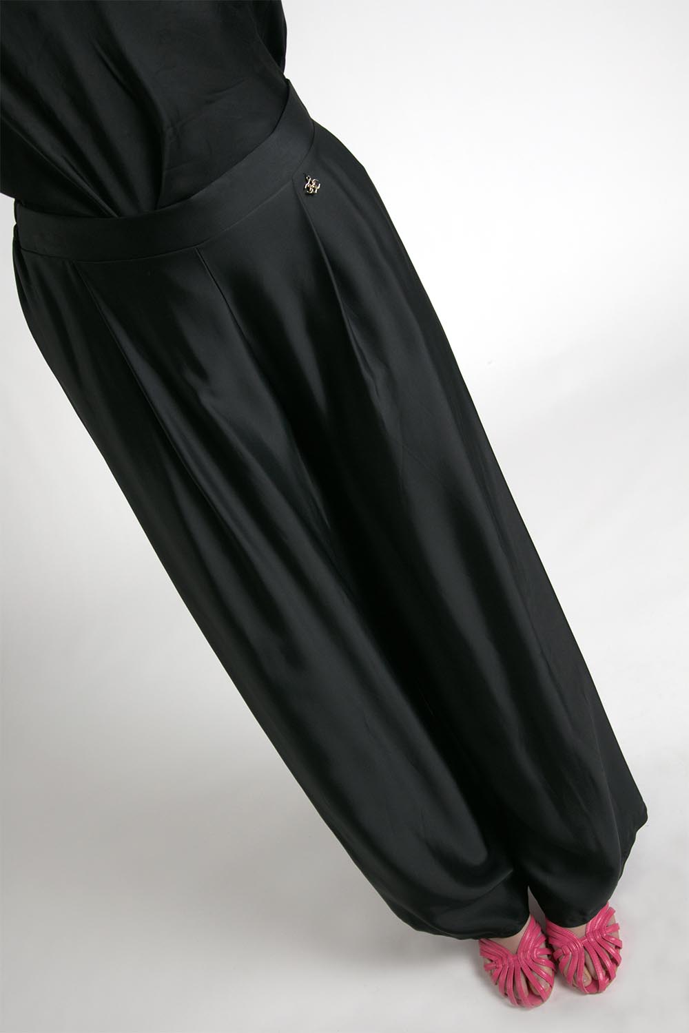 PANTALONE A PALAZZO NERO - Barone Firenze #