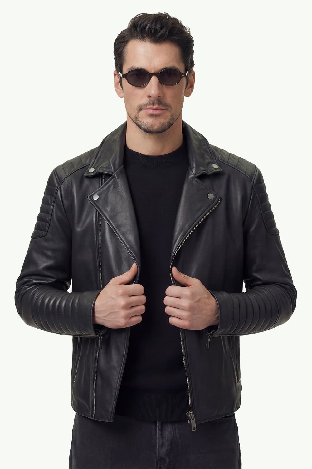 Chiodo Matteo Bike giacca donna 100% vera pelle Made in Italy- Barone Firenze