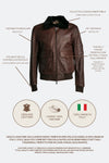 Schwarzer Nagel im Gold-Shearling-Stil man Barone firenze - 8