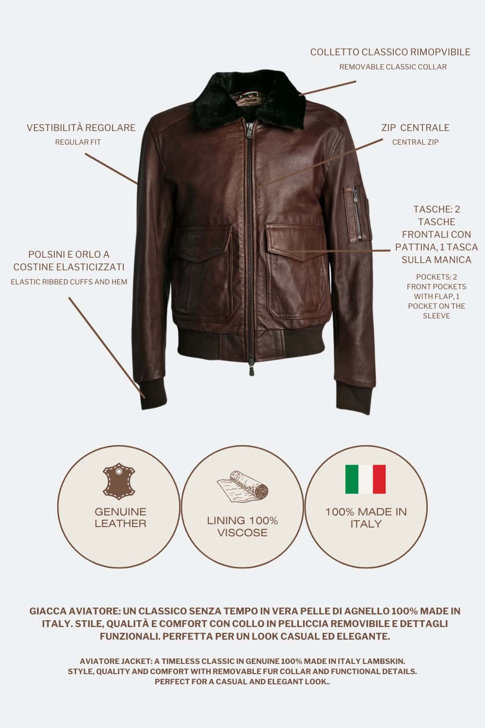 Schwarzer Nagel im Gold-Shearling-Stil man Barone firenze - 8