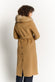 Camel Coat with Fur Collar woman Barone firenze - 4