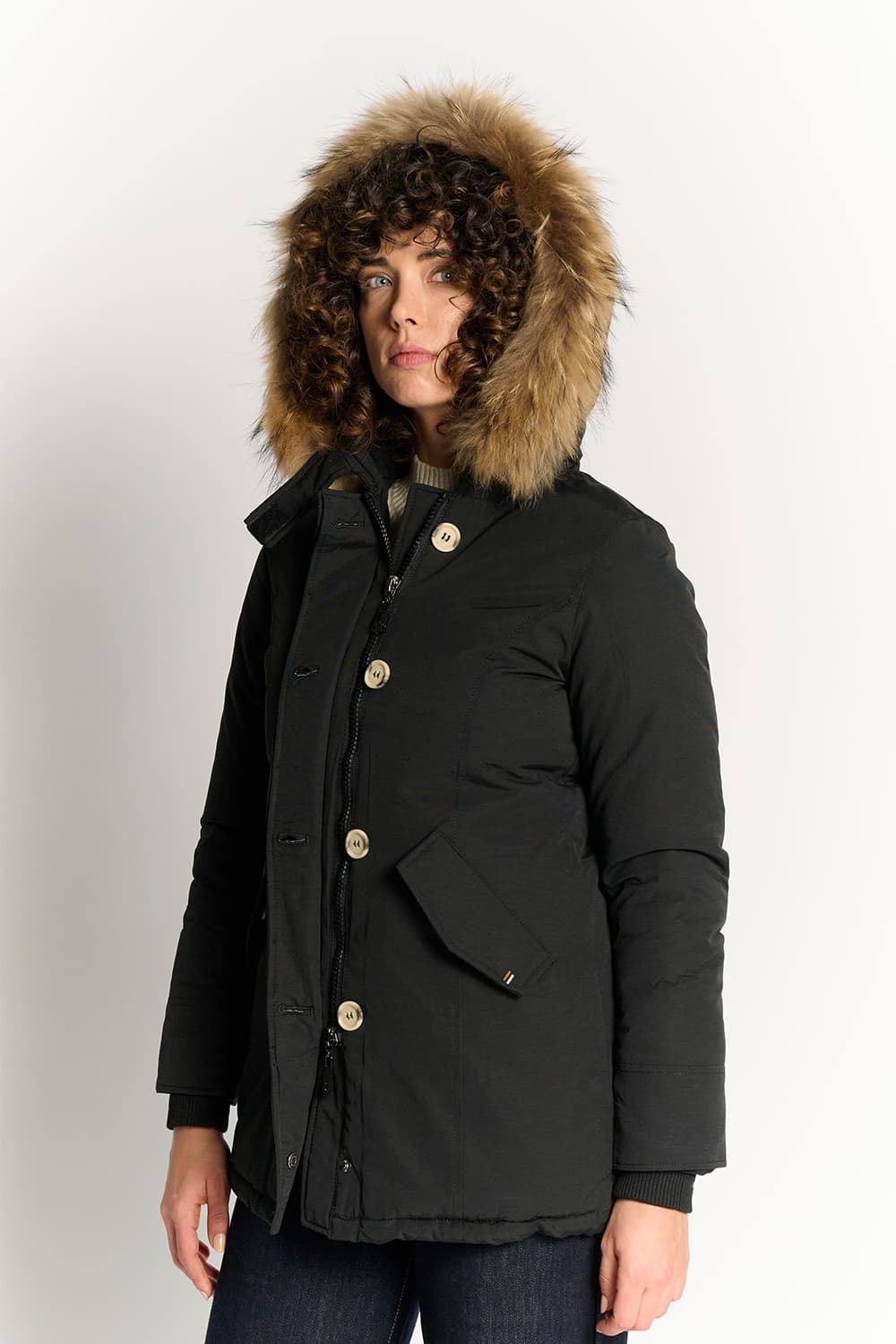 WOMEN'S LONG THERMAL DOWN JACKET woman Barone firenze - 2