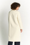 Cream Double-Breasted Alpaca Coat woman Barone firenze - 4