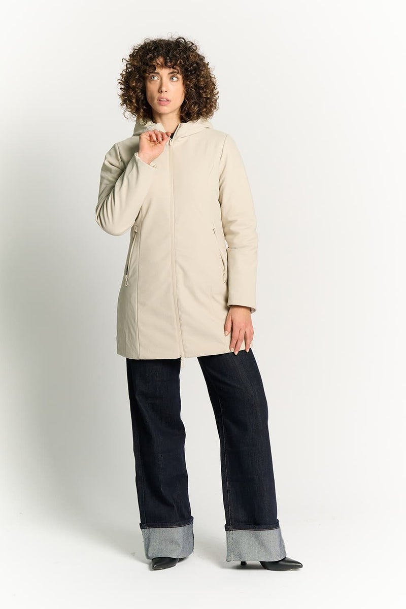 LANGE THERMO-DAUNENJACKE FÜR DAMEN woman Barone firenze - 3