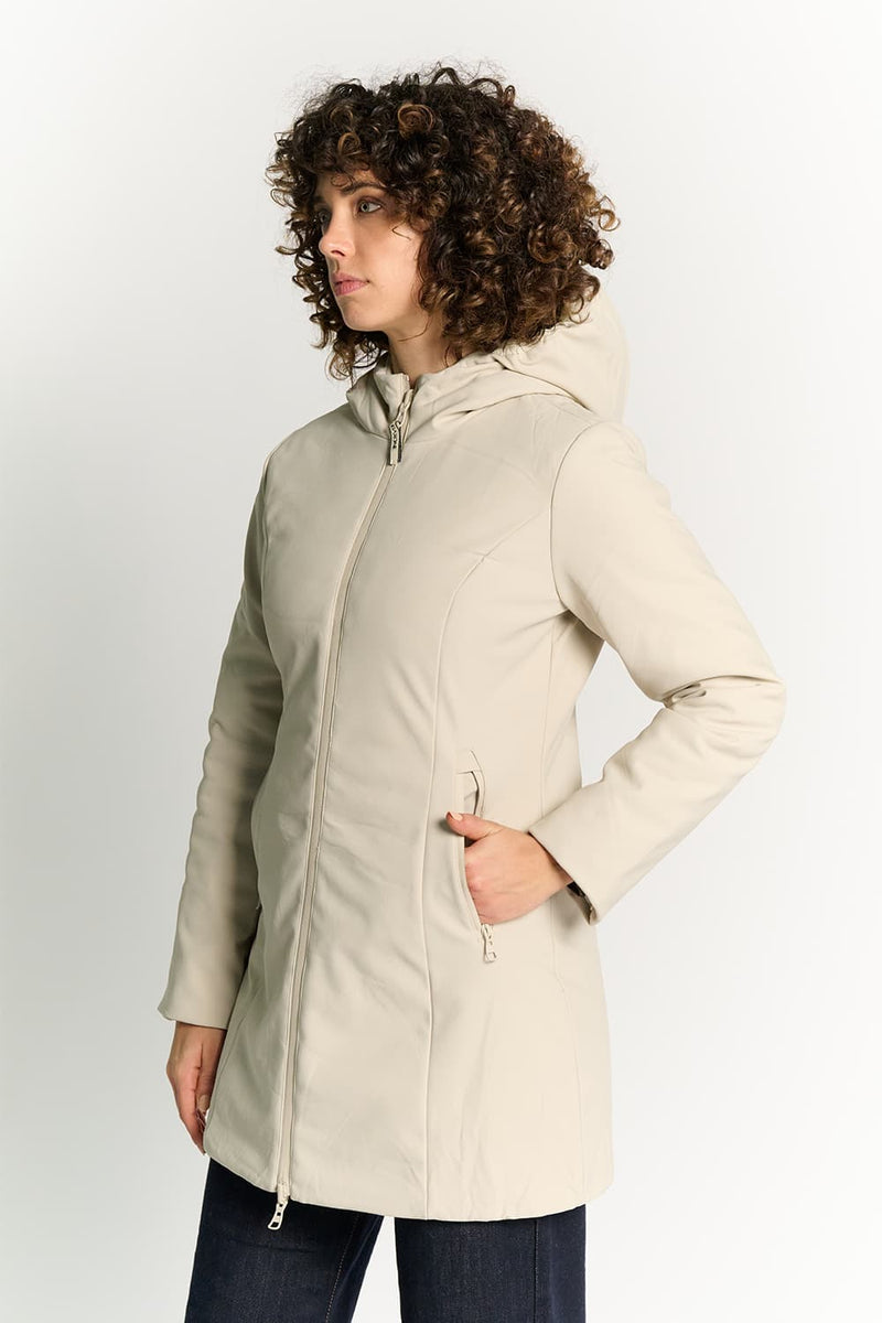 LANGE THERMO-DAUNENJACKE FÜR DAMEN woman Barone firenze - 2