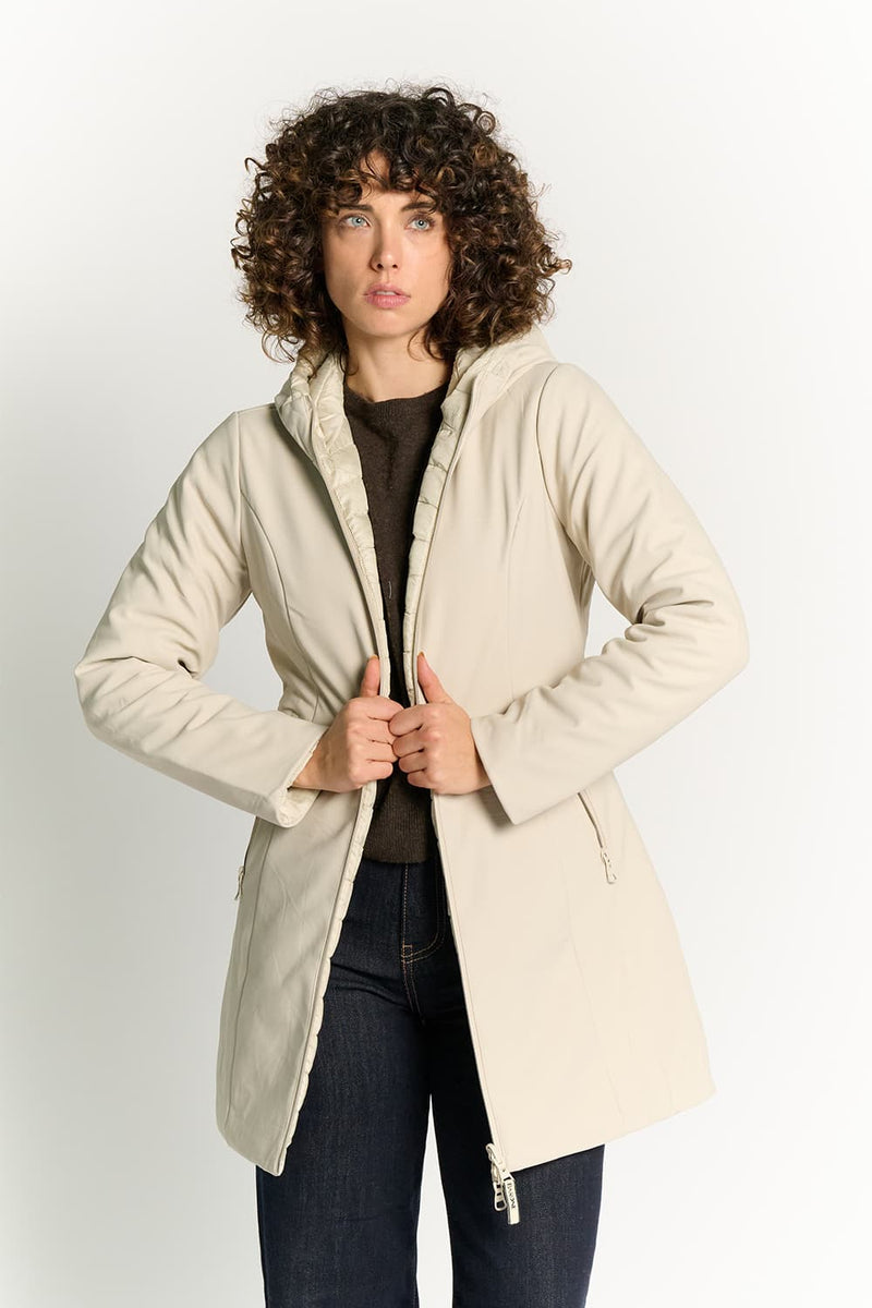 LANGE THERMO-DAUNENJACKE FÜR DAMEN woman Barone firenze - 1