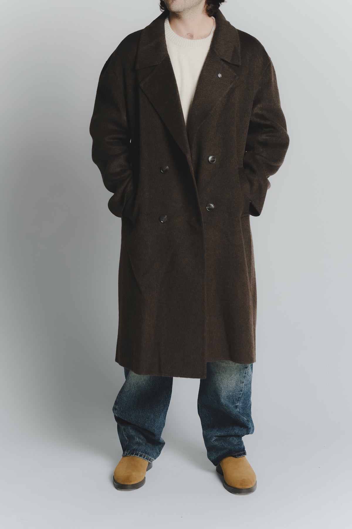 Cappotto Over Testa di Moro Uomo man Barone firenze - 3
