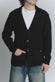Cardigan Misto Lana Nero da Uomo man Barone firenze - 1