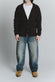Cardigan Misto Lana Testa di Moro da Uomo man Barone firenze - 2