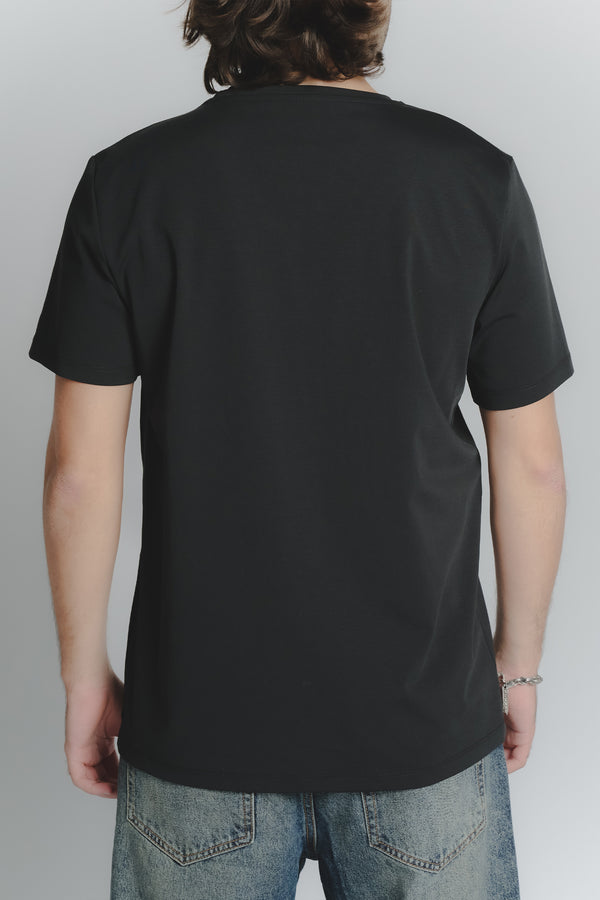 T-Shirt Uomo Stampa Bassotto Nero man Barone firenze