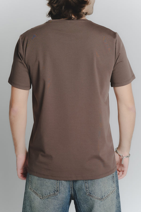 T-Shirt Uomo Stampa Vespa Cioccolato man Barone firenze