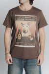 T-Shirt Uomo Stampa Bull Terrier Cioccolato man Barone firenze - 1