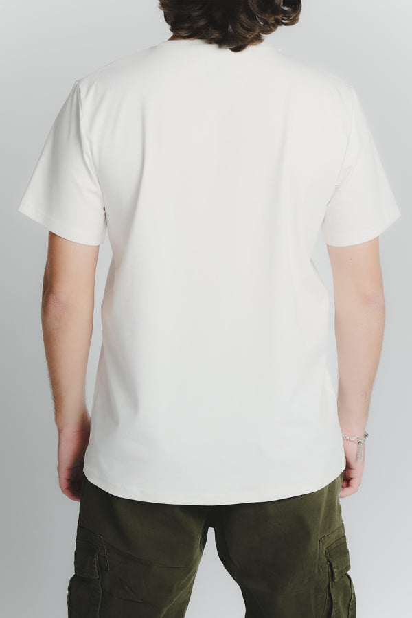 T-Shirt Uomo Stampa Bassotto Bianco man Barone firenze