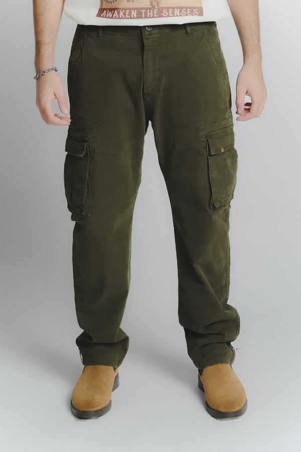 Pantaloni Cargo Verde Uomo man Barone firenze