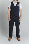 Gilet Uomo Blu man Barone firenze - 2