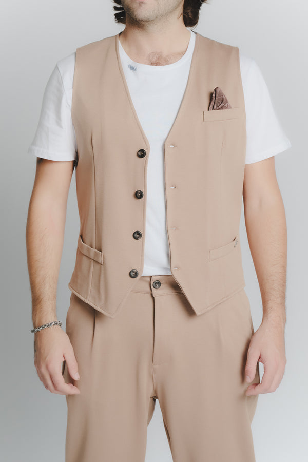 Gilet Uomo Camel man Barone firenze