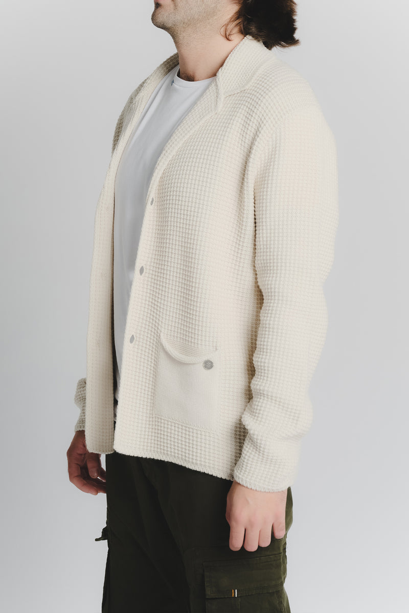 Cardigan Misto Lana Beige da Uomo man Barone firenze - 2