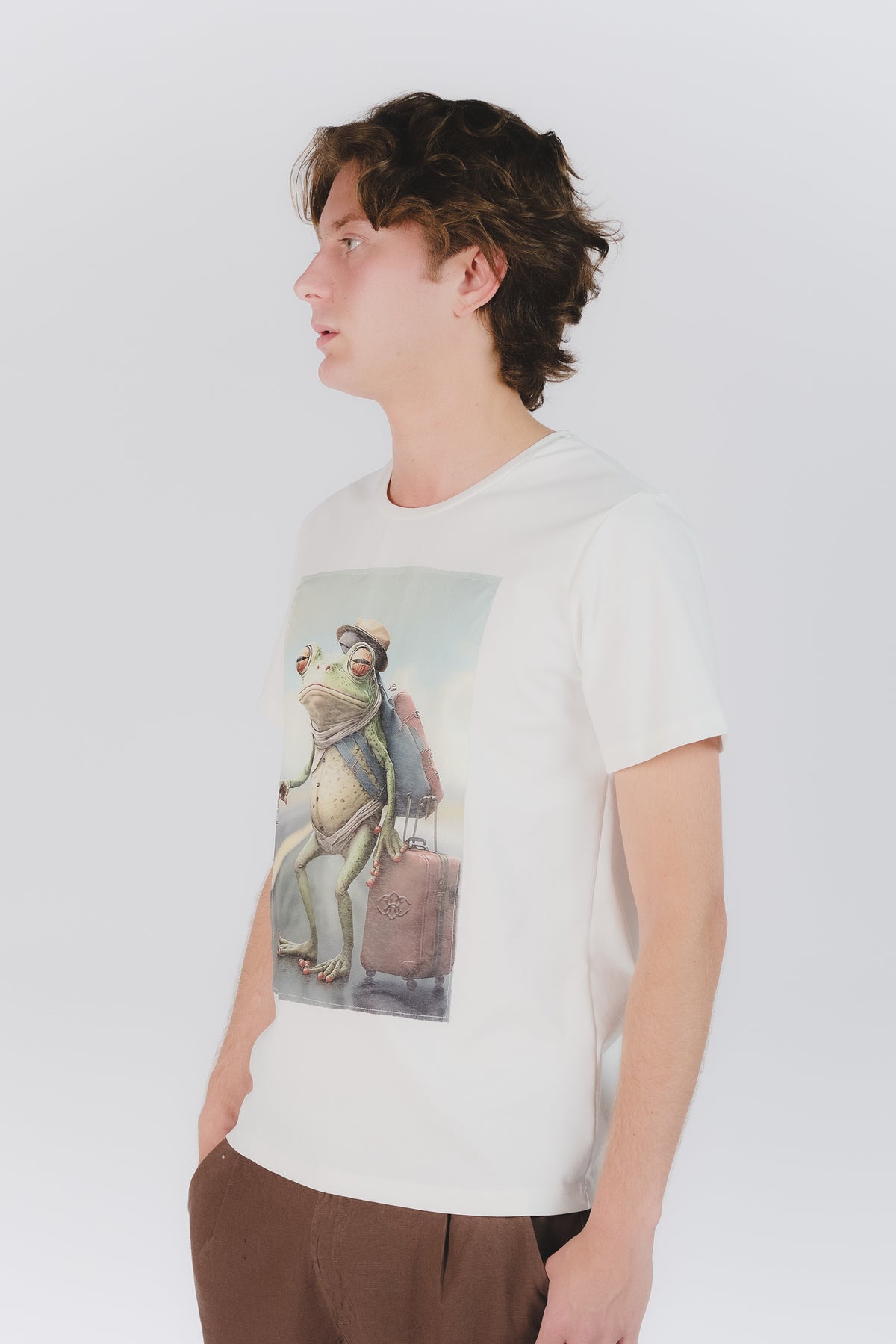 T-Shirt Uomo Stampa Rana man Barone firenze - 1