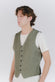Gilet Uomo Melange Verde man Barone firenze - 4