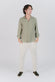 Camicia Uomo Lino Verde Militare man Barone firenze - 2