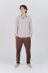 Camicia Uomo Lino Righe man Barone firenze - 2