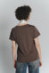 T-shirt Cioccolato con Foulard a Pois Bianco woman Barone firenze - 4