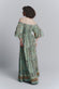 Short Turquoise Gypsy Dress woman Barone firenze - 3