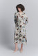 Chemisier Lungo Fiori Celeste woman Barone firenze - 1