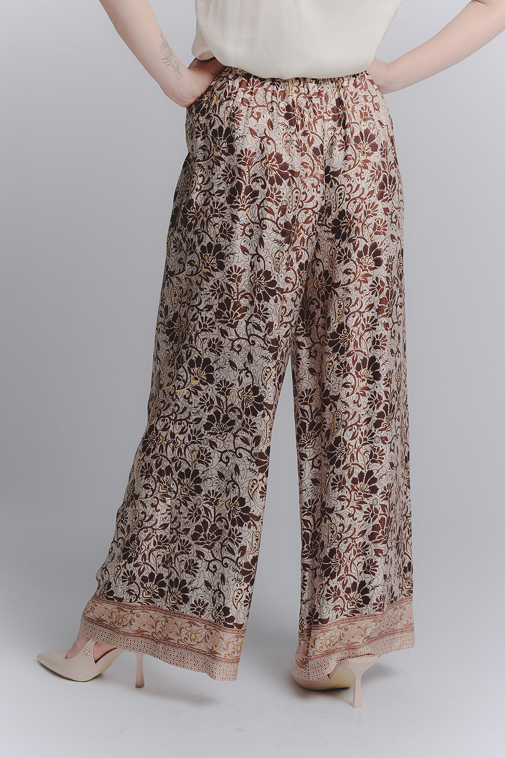 Palazzo trousers woman Barone firenze - 3