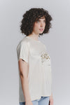 Damen-T-Shirt mit Knöpfen woman Barone firenze - 2