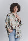 Blusa Bottoncini Fiori Celeste woman Barone firenze - 1