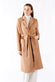 Camel Long Coat With Belt woman Barone firenze - 2
