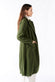Green Long Coat With Belt donna Barone firenze - 5